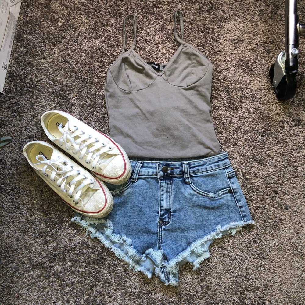 PLT Grey Bodysuit